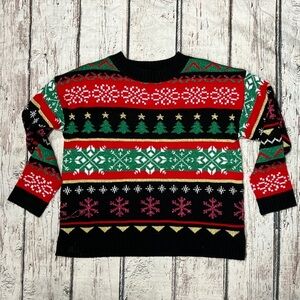 Christmas Sweater Ugly Sweater Party Knit Womens Xmas Sweatshirt Crewneck